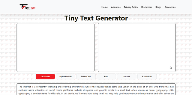 Tiny Text Generator