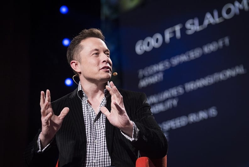 Elon Musk doing public speech